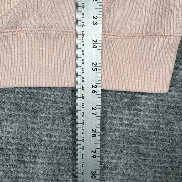 Abercrombie Fitch Womens Light Pink Soft Fleece Hoodie Sweatshirt Size M - Picture 6 of 8